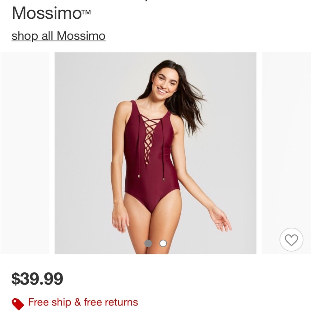 Lace up bathing suit